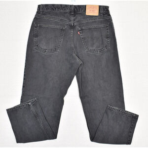 Levi's Men's Jeans Cotton Black Size 38x34 Zip 550 Relaxed Taper STAIN VTG Y2K
